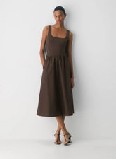 Revive Poplin Dress-Limited Edition — Rich Mocha Brown