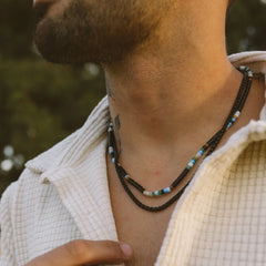 Men's Mixed Seed Bead Necklace