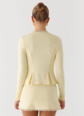 Get No Sleep Mini Skort - Butter Yellow