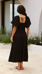 Lainey Midi Dress - Black