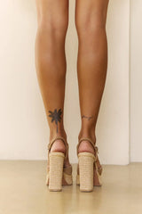 Liandra Heels Tan Suede