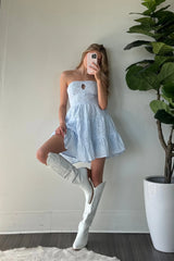 Blythe Embroidered Mini Dress