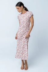 Ellianna Floral Maxi Dress In Cream