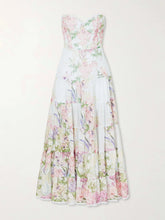 Danny belted floral-print cotton-blend voile midi dress