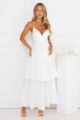 Fashionably Ever After Maxi Dress White