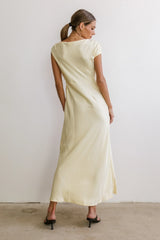 Rodney Asymmetrical Maxi Dress In Yellow