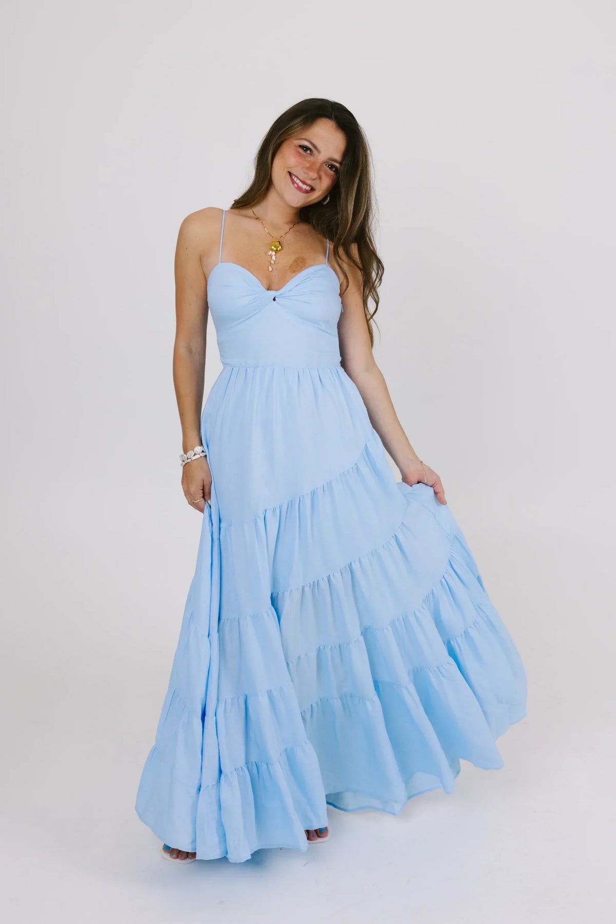Catching Feelings Dress In Blue