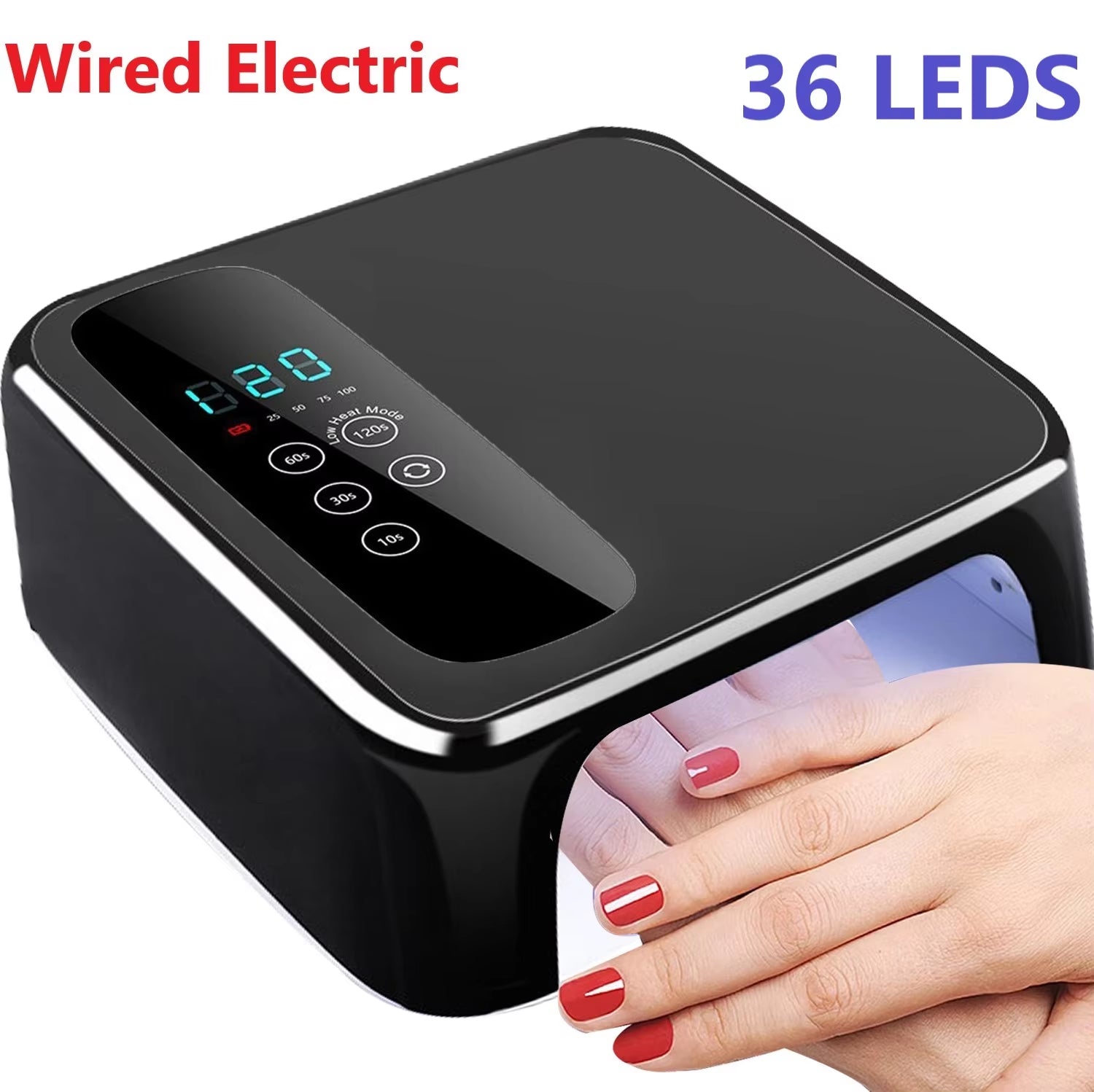 Wireless LED Nail Lamp UV Rechargeable 15600Mah Professional Gel Nail Dryer Nail Polish Curling Lamp for All Gel Nail Polish