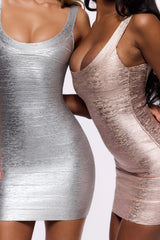 Rosé Bandage Mini Dress - Limited Edition