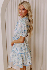 Sweet Embrace Floral Eyelet Mini Dress