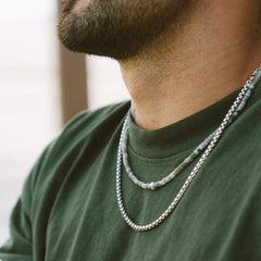 Men's Stone Bead Necklace