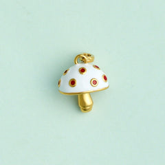 Harper Enamel Mushroom Statement Charm