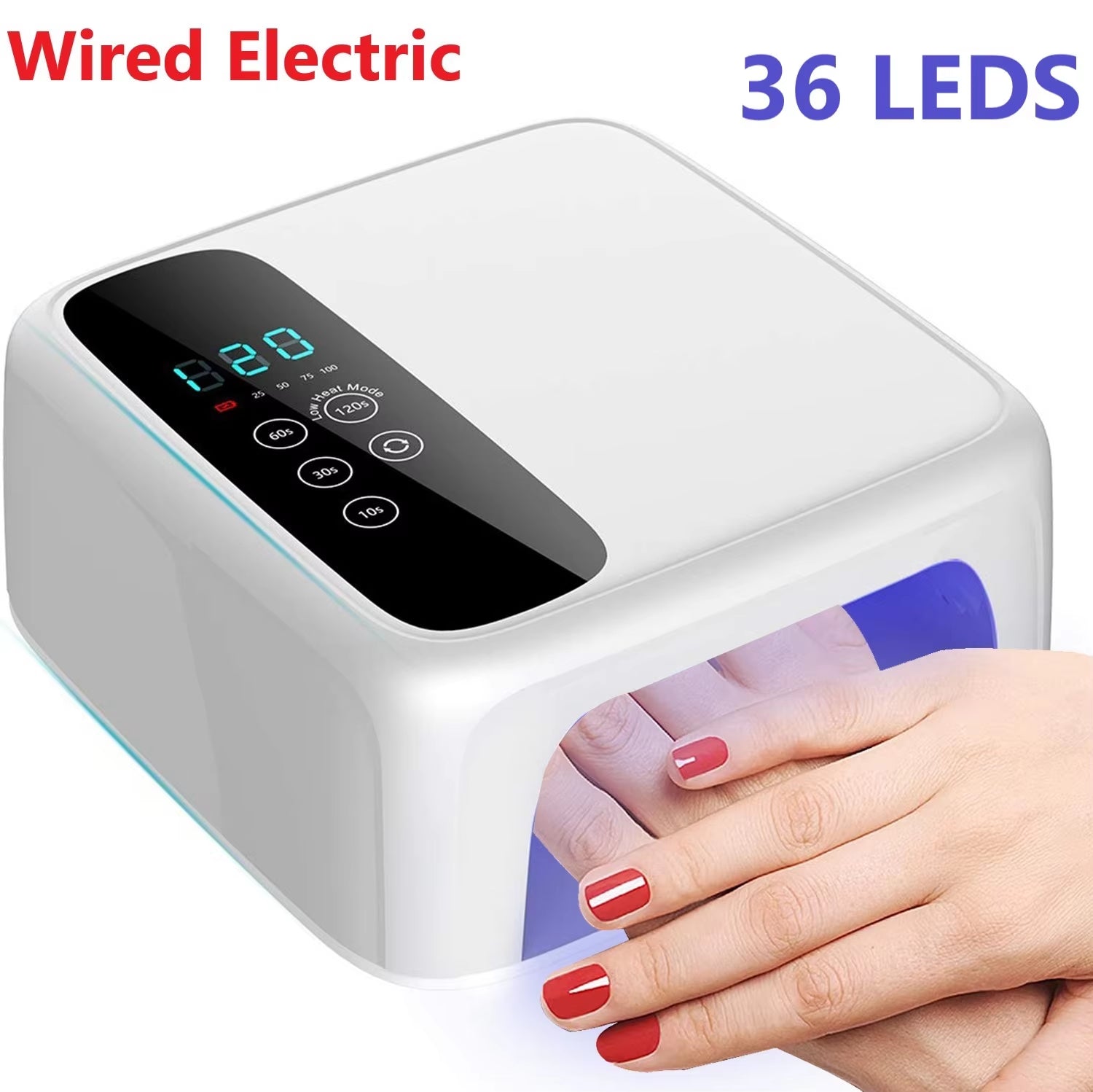 Wireless LED Nail Lamp UV Rechargeable 15600Mah Professional Gel Nail Dryer Nail Polish Curling Lamp for All Gel Nail Polish