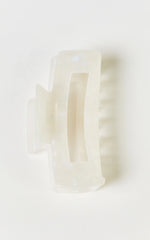 Wilda Hair Clip - Rectangle Claw Hair Clip in Cream